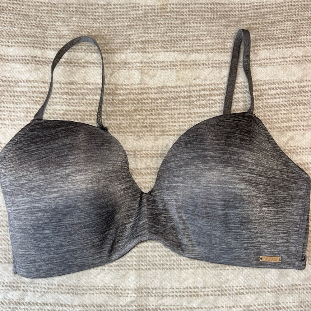 Nautica Intamates Padded T-shirt‎ Charcoal Women's Bra 36C